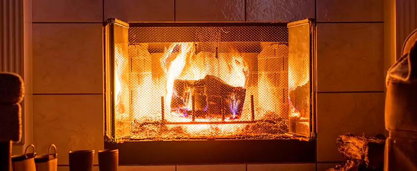 Mendota Hearth Landscape Fireplace Installation in Radford, Virginia